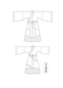 服制剪裁图之襦