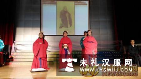 东阳二中举办成人礼 700余名高三学生着汉服行加冠礼