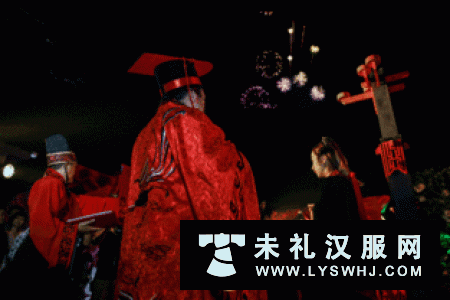 杞县汉服传统文化研习会举行传统婚礼